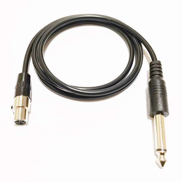 Cabos de áudio, 6,35 mm Mono Macho para Mini XLR 3pin Feminino Cabo de Extensão de Microfone de Audio Cerca de 1m / 1pcs