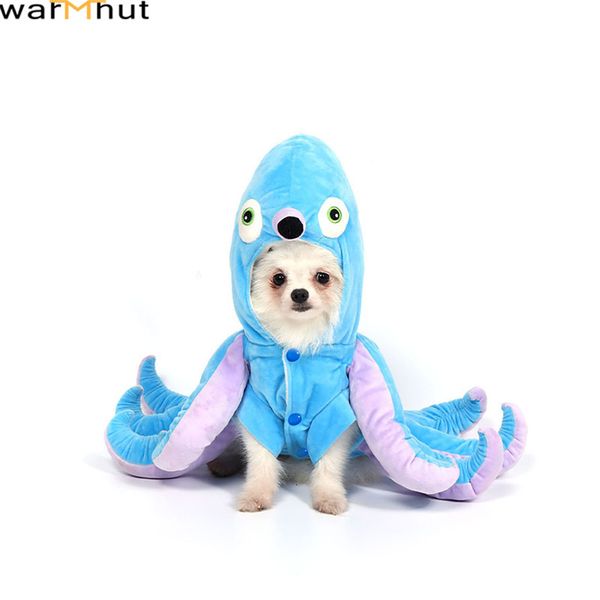 Собачья одежда Warmhut Cat Octopus Costumes Pet Halloween Рождественский косплей платье смешное костюм маленький щенок наряда одежда 230314