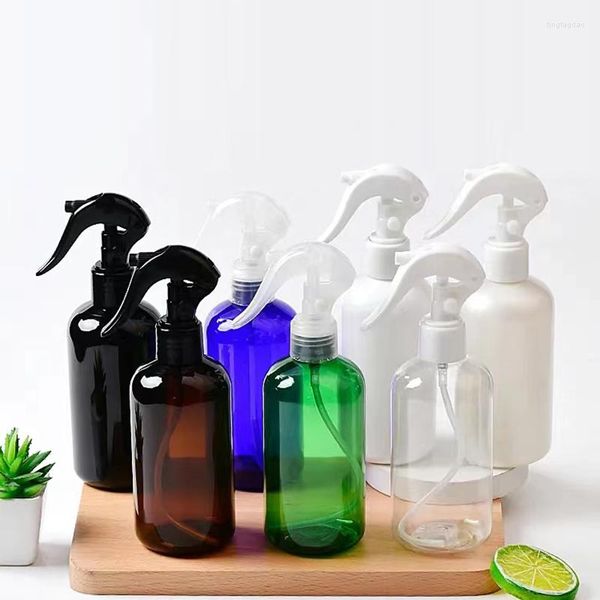 Bottiglie di stoccaggio 20 pz 250 ml Vuote Marrone Nero Bottiglia di plastica Trigger Spruzzatore Pompe dell'acqua Utilizzate per i fiori Trucco domestico Nebulizzatore Pompa a spruzzo