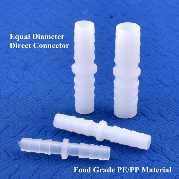 Sulama ekipmanları 5-200 pcs 4-14mm gıda sınıfı PE/PP Eşit DIA DIRTH CONNECTERS Akvaryum Tank Hava Pompası Hortum Pagoda Ortak Bahçe Su Borusu