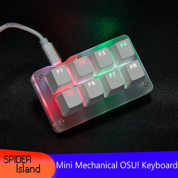 RGB OSU! Teclado do teclado com software para o Windows Gaming Programação de teclado Ovemu Hot Awap 8 Teclado Teclado