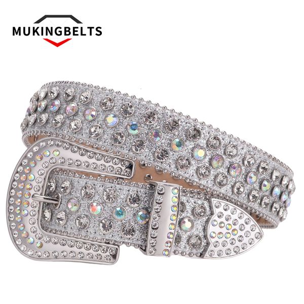 Cintos Western Rhinestones Belt craved Diamond Cinturones Goth Style Crystal Diamond para jeans de cintura Y2K Acessórios 230314