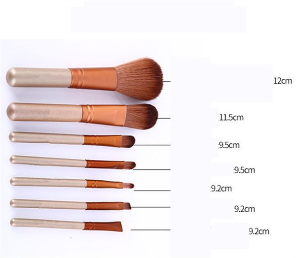 Makyaj Fırçaları N5 Fırça Seti 7 PCS/SET Foundation Makyaj Profesyonel Brocha De Maquillaje Metal Kutu Paketleme Q240507