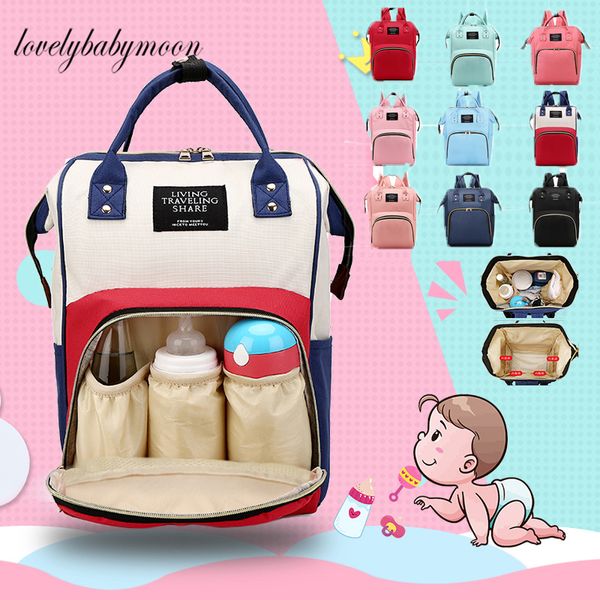 Organizador de bolsas de grande capacidade Backpack Back Bag Mummy Baby Mã