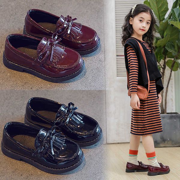 Flat Shoes Fashion Fashion Girls Kids Leather Princess Sweet For Evening Kids Kids Flats.