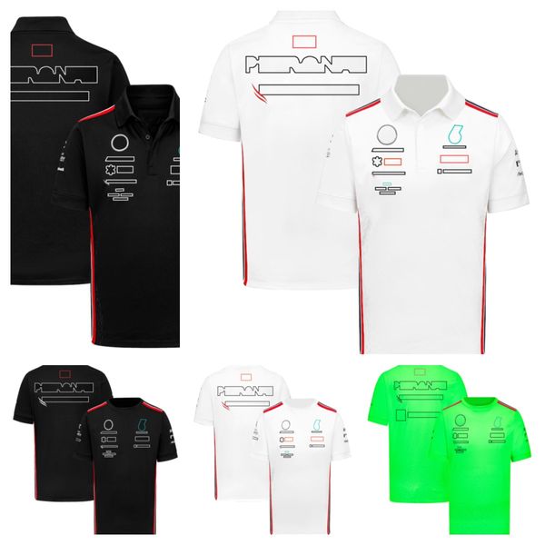 2023 A última temporada de terno de corrida de F1 manga curta camiseta casual gola redonda camiseta roupas de trabalho da equipe polo pode ser personalizada com o mesmo estilo KRDL