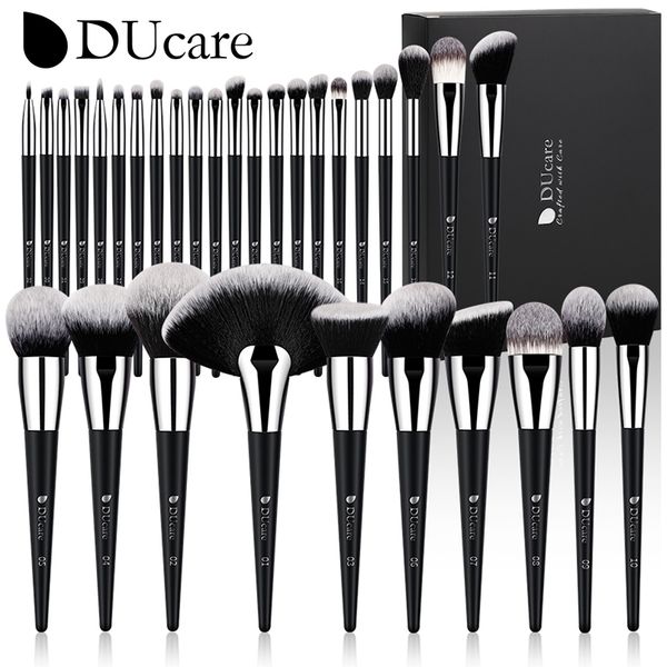 Инструменты макияжа Ducare Professional Brush Set 10 32pc щетки для макияжа синтетические волосы фундамент мощные тени для век Смешивание красоты 230314