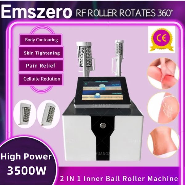 DLS-EMSlim Tragbare Emszero 2-in-1-Rollenmassagetherapie 40k Kompression Mikrovibrationsvakuum 5D Schlankheitsmaschine