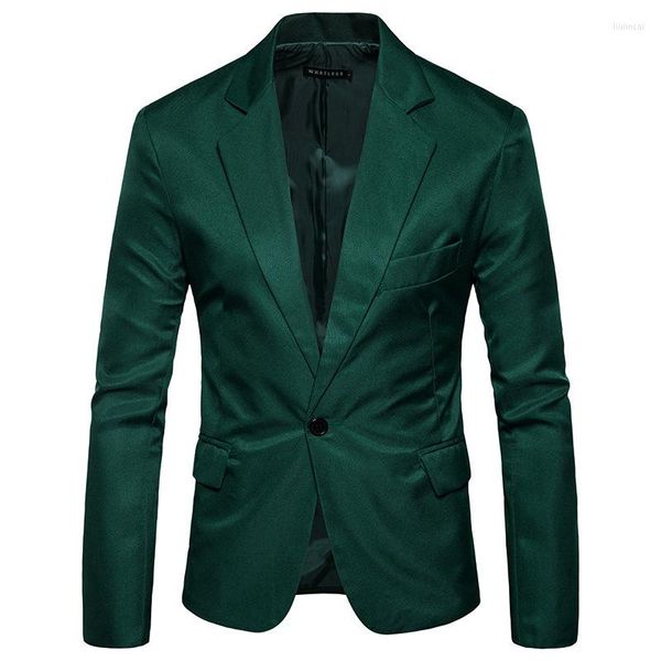 Ternos masculinos homens Blazers Slim Fit Fashion Spring Autumn Autum