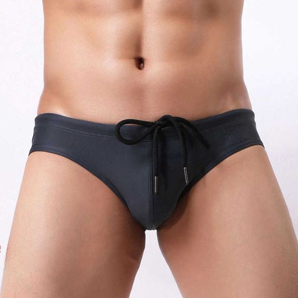 Menores de banho masculinos masculinos de natação Borda de banho de biquíni Turncos de natação para maiô sexy maiô de maiô de praia shorts gaysmiit zwembroek 2021 deslizamento l230314