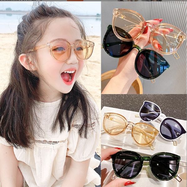 Nuove montature per occhiali Ragazze Ragazzi Brand Round Vintage Bambini Occhiali da sole Baby Shades Occhiali a specchio Occhiali da vista Occhiali UV400