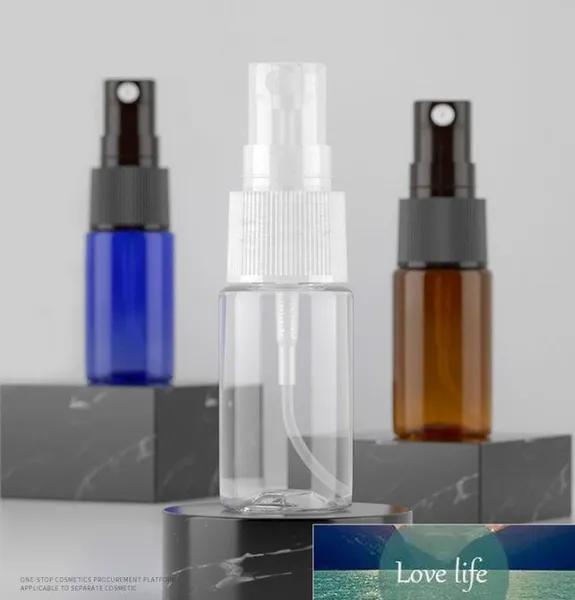 Fabrika çıkış parfüm atomizer boş kozmetik kaplar Pet sprey şişeleri Taşınabilir tıraştan sonra makyaj seyahat kadınları güzellik kozmetik paketleme konteyneri 10ml