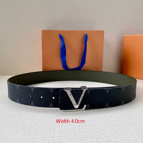 Designer Mens Fashion Brand Belt Women Men Finta Fibbia per mucca in pelle vera cinghie in pelle cinghiali formali abiti abiti larghezza in cintura 4,0 cm di alta qualità