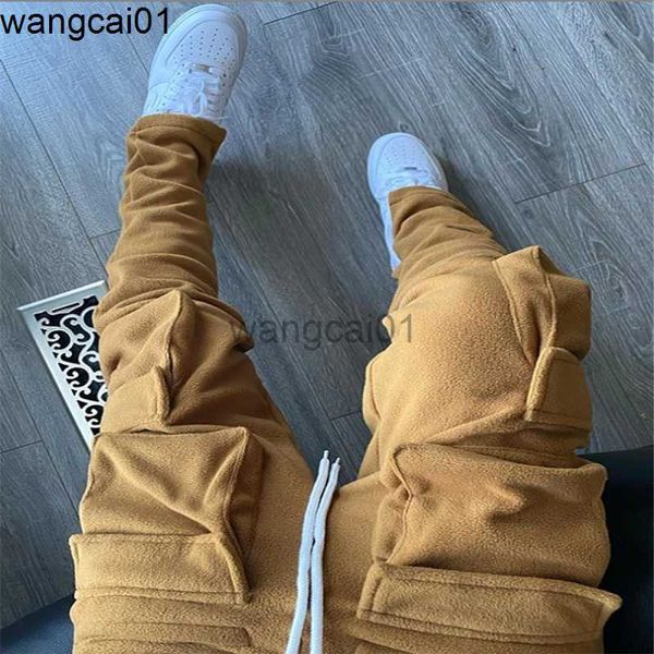 wangcai01 Herrenhose Dome Cameras 2021 Herbst Winter Streetwear Herren Cargohose Taschen Sweathose Freizeithose Herren Jogginghose Jogginghose 0314H23