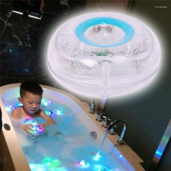 Badezubehör-Set, buntes Badezimmer-LED-Licht, Spielzeug für Kinder, lustiges Baden, wasserdicht in der Badewanne