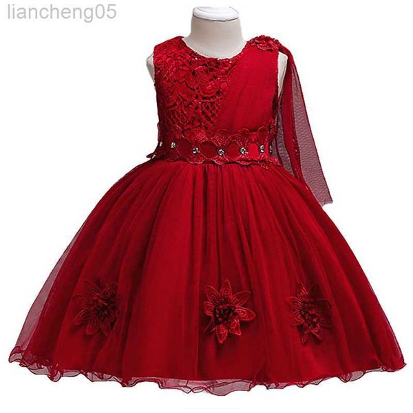 Vestidos de menina meninas vestidos de verão crianças menina menina festa de casamento princesa tutu vestido para adolescentes vestido de ball vestido formal vestido crianças roupas w0314