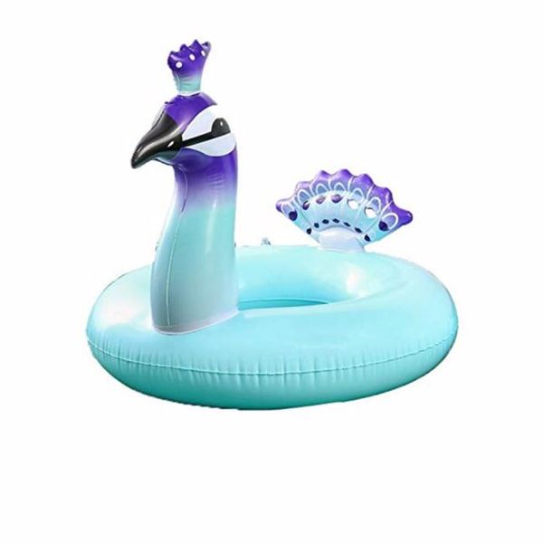 120 cm Adlut gonfiabile piscina materasso galleggiante animale galleggiante zattera bambini gigante galleggia acqua giocattolo pvc pavone salotto nuotare piscina zattera fila