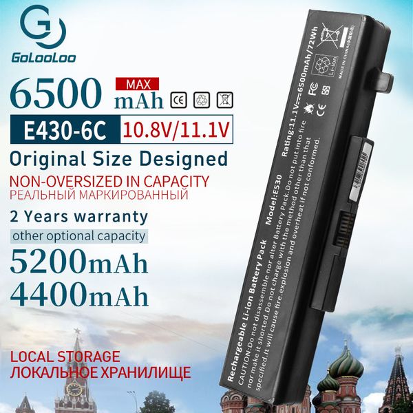 6500mAh E430 E530 Bateria nova para Lenovo ThinkPad Edge E440 E431 E435 E531 E535 E540 E430C E545 K49A E49 45N1042 45N1043 45N1050