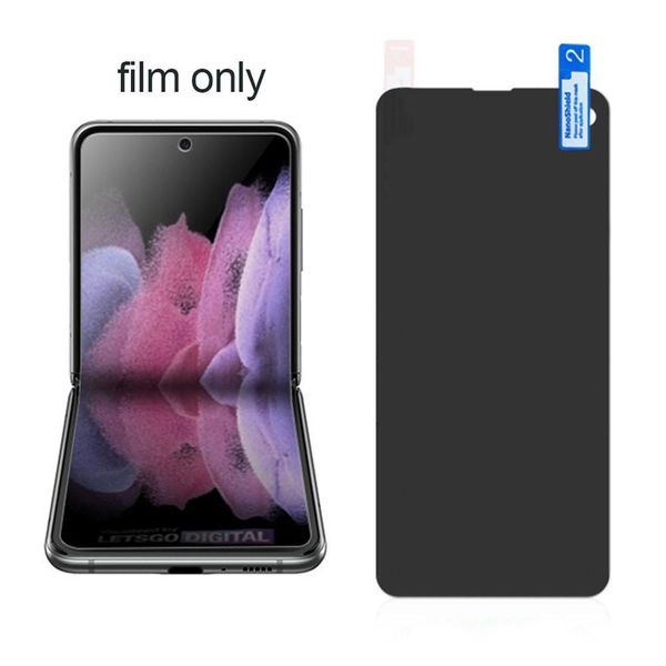 Para Samsung Galaxy Z Flip 3 5g Anti-Pipe Film Anti-Pipe Film Hydrogel Film Protection Tela Protector Film