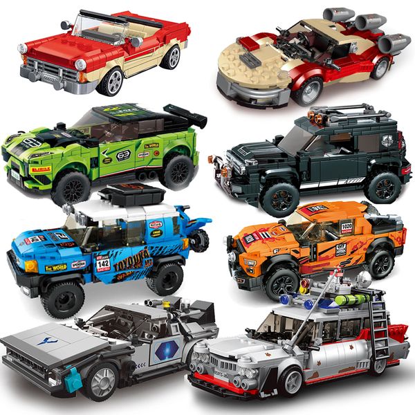 Outros brinquedos Speed ​​SUV Car City Model MOC Bricks Off Road Vehicle Set Racing Building Diy Kid Sport Technique Super Creative 230313