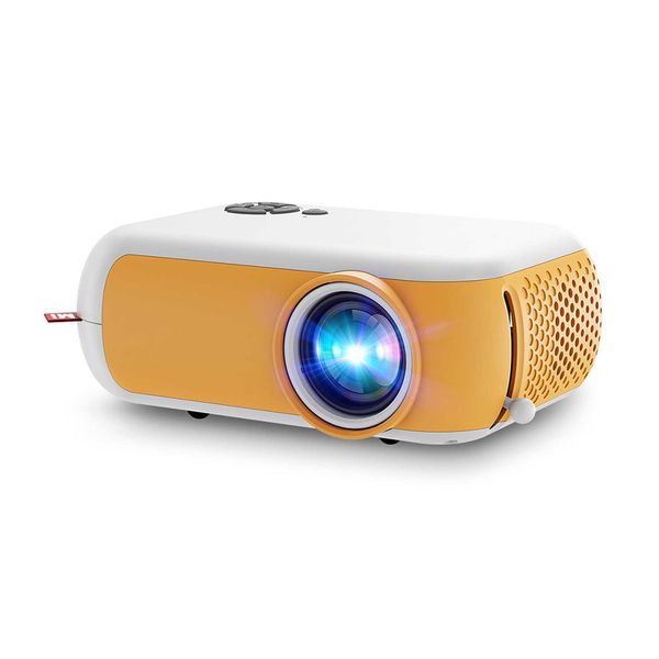 Projetores Transjee A10 Mini LED Projector 1080p Home Theatre com HD no AV USB TF Card Slot 35mm Audio Remote Controller Projector R230306