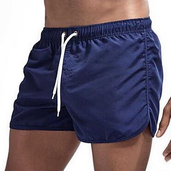 Männer Badebekleidung 2022 Sommer Herrenschwimmbekleidung Shorts Marke Beachwear Sexy Schwimmstüle Männer Badeanzug niedriger Taille Atmungsfreier Strand tragen Surf L230314