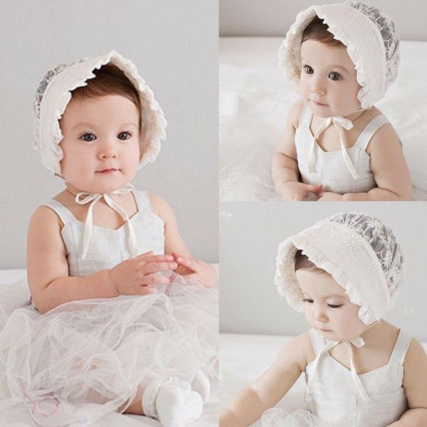 Cappelli Caps Baby Lace Lovely Girl Born Born Kids Flower Borneie Cappello per copricapo per 3-24 mesi