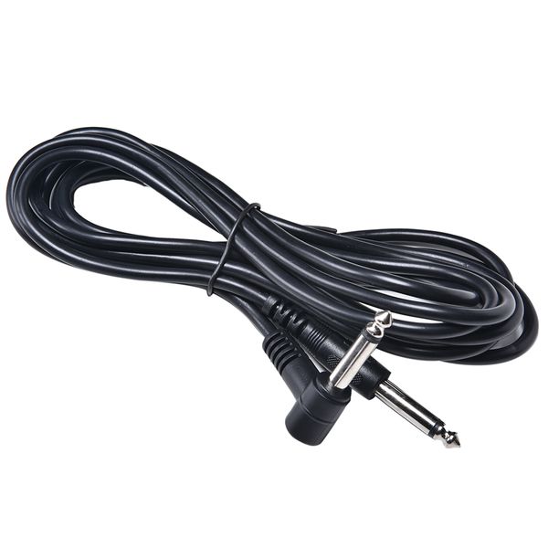 Gitarren-AMP-Kabel, 3 m, elektrisches Patchkabel, Gitarrenverstärker, Gitarrenkabel mit 2 Steckern, Schwarz