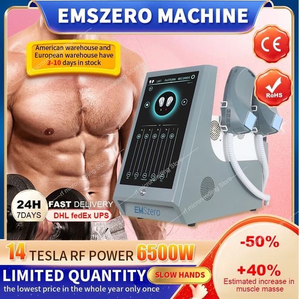 RF Equipment EMSlim Machine EMSzero Neo 6000w 14 Tesla 4 Maniglia RF ed EMS Pad per la stimolazione pelvica opzionale Muscle Body Sculpting Hiemt