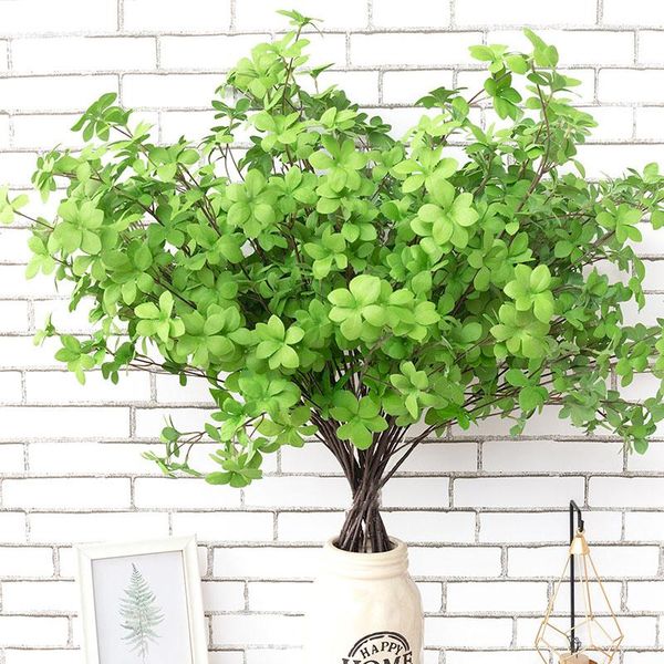 Flores decorativas 84cm Planta falsa Planta longa Hortênsia do tipo folha verde Eucalipto artificial folhas decoração de casamento em jardim em casa