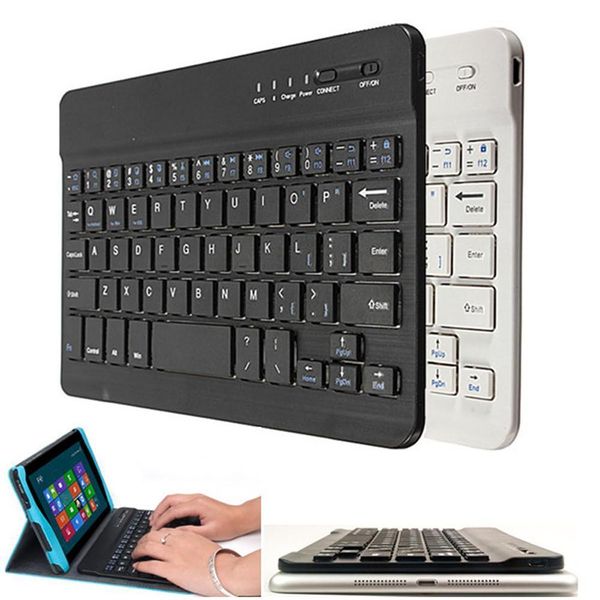 Мини -беспроводная клавиатура Bluetooth -клавиатура для перезарядки таблеток для iPad для Android iOS Windows