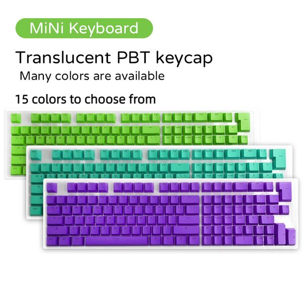 Neue PBT Diy Key Caps Gaming Transparent MX Tastenkappen Für Mini Mechanische Tastatur ISO Layout 61/64/68/71/72/82/84/87 tasten Gamer