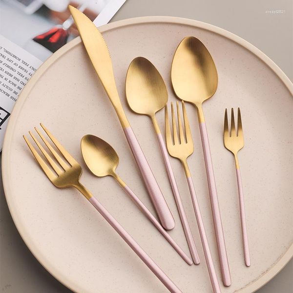 Geschirr-Sets, Löffel-Set, Restaurant-Utensilien für die Küche, Zubehör für Esszimmer, Küchenutensilien, Geschenk, Besteck, Geschirr, Tisch, tragbar