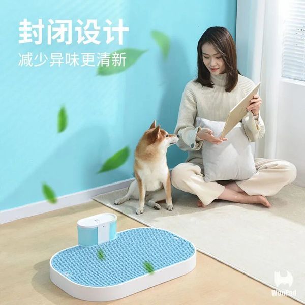 Andere Hundebedarfsartikel Intelligente Toilette für Haustiere Produkte Zubehör Automatisches Tablett Klo Hygienischer Innengebrauch Welpentrainingspad Easier Clea 230313