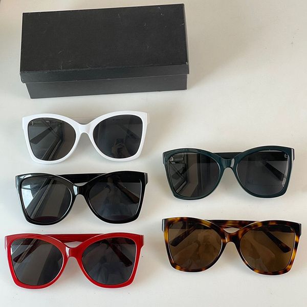 Cat Eye Designer benutzerdefinierte Sonnenbrille Klassische Retro -Schmetterlingsschatten Großer Rahmen Sonnenbrillen 0150 Übergroße Sonnenbrille Frauen Männer Strand Luxus Brille mit Box