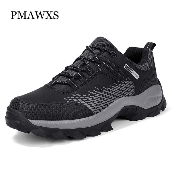 Scarpe antinfortunistiche Scarpe da uomo primaverili Stivali in pelle PU per uomo Scarpe da arrampicata da caccia leggere e confortevoli Sneakers da esterno estive Stivali da trekking Uomo