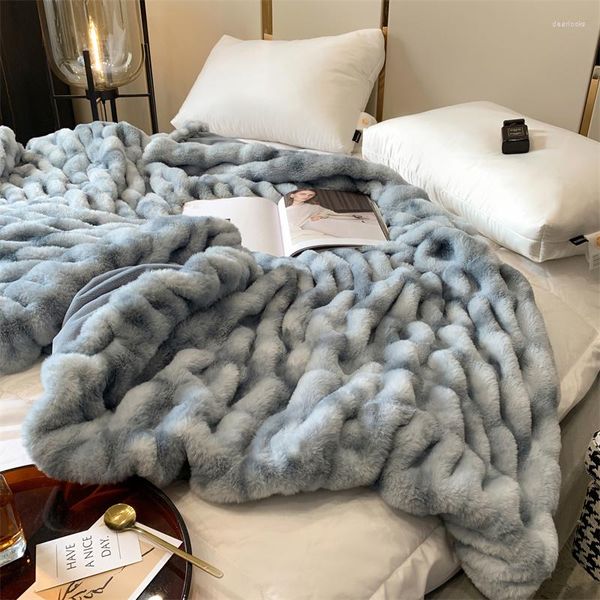 Одеяла мягкие теплые корейские изделия из искусственного меха плюшевой одеяло сгущенное отдых