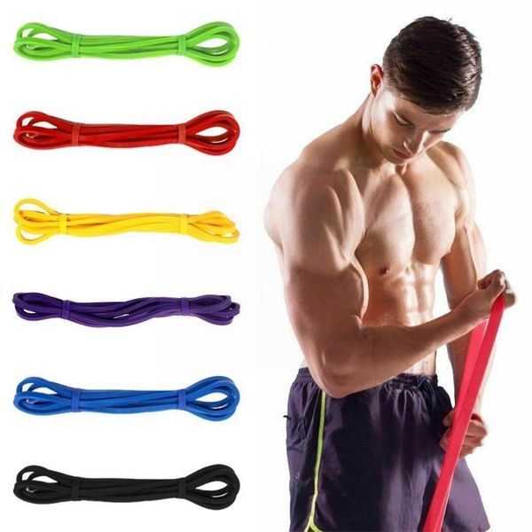 Bandas de resistência Fitness Borracha Unissex Yoga Athletic Elastic Expander Loop Pull Equipamento de exercícios esportes T9G7