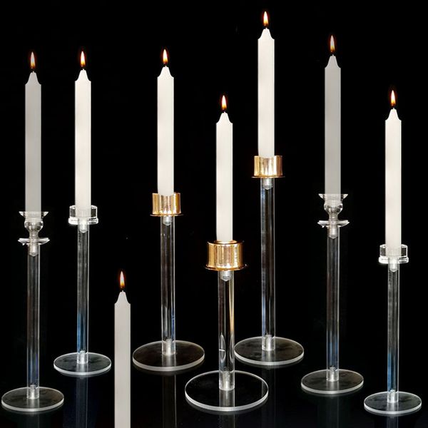 Imake656 Acrylic Candlestick Set - Elegant Wedding & Party Decorations, Home & Hotel Atmosphere Furnishings