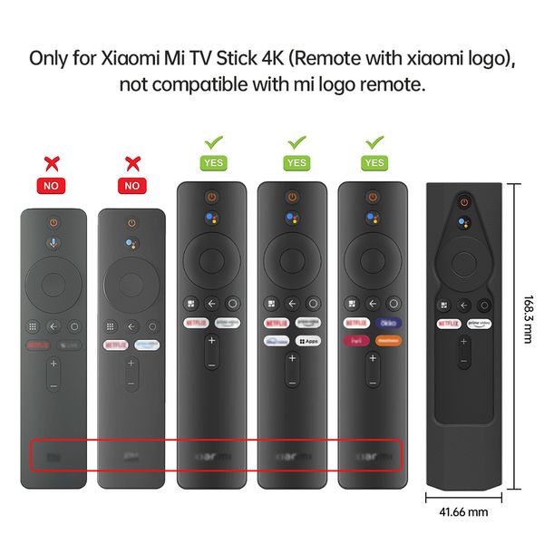 Custodia per telecomando per Xiaomi Mi TV Stick 4K Custodia protettiva in silicone luminosa Custodia portatile BT5.0 Dongle P1 Accessori eleganti