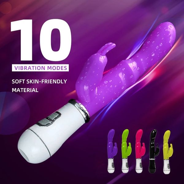 Vibratori Multi Speed Vagina GSpot Vibratore Femminile Anale Clitoride Coniglio Massaggiatore Per Coppia Solo Adulti Giocattolo Del Sesso Donne Masturbarsi Dispositivo 230314