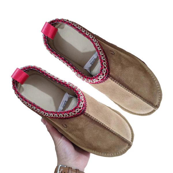 Pantofole Tasman da donna Designer Chestnut Tazz Slides Stivali da neve alla moda Stivaletti classici con mini piattaforma Australia Scarpe casual con scatola