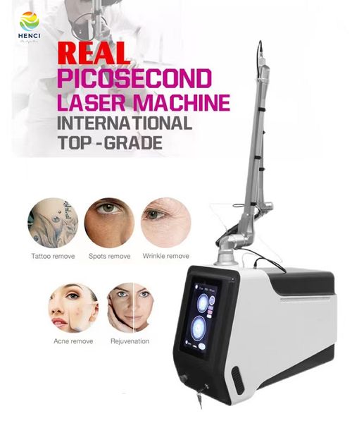 Remoção original da tatuagem Factry Pico Q-Switched YAG Laser 755 1064 532 nm Skin Rejuvenesation Pigmment Pore Tattoo Remone Machine