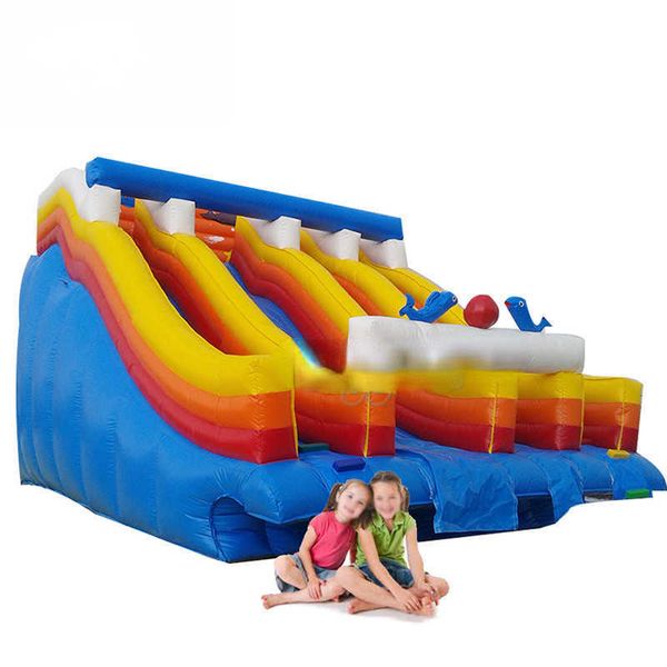 YARD Summer Playhouse Commercial 18oz Vinyl große aufblasbare Wasserrutsche Trockenrutsche Kinder Erwachsene Spiele zu verkaufen