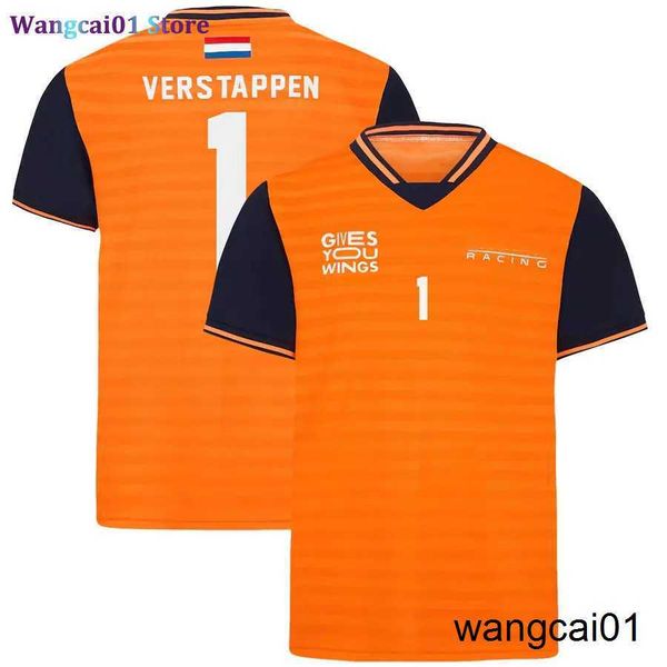 wangcai01 T-Shirt fai-da-te Il nuovo pilota 2022 f1 Max Verstappen Sportswear t-shirt uomo e donna con maglietta estiva corta seve isure 0315H23