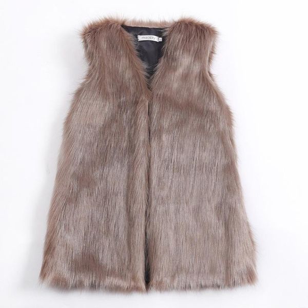 Pelliccia finta da donna 2023 Vendita superiore Cappotto di visone primaverile Gilet Casual Giacca invernale calda Slim Futerko Soft Feminin Giubbotti