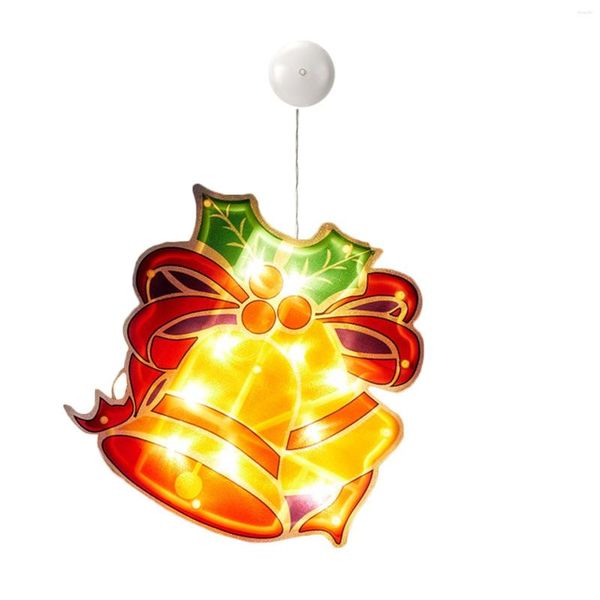 Adesivi murali 1PC Decorazione per albero di Natale Luci LED personalizzati Stringa personalizzata App Remote Babbo Natale #2