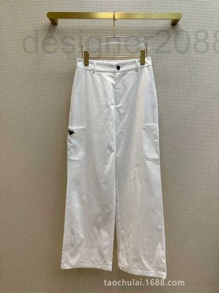 Pantaloni da donna Capris da donna casual dolce fresco a vita alta tubo dritto tuta gamba larga M8IO