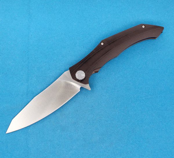 Высококачественный M3352 Flipper складной нож D2 Сатиновый лезвие G10 со стальной ручкой EDC Pocket Knives Шайо