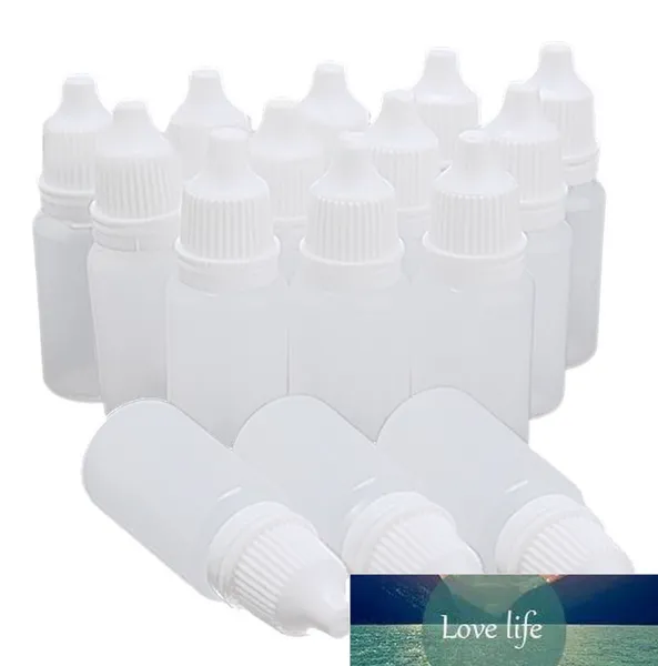 5ML/10ML/15ML/20ML/30ML/50ML/100ML Flaconi contagocce comprimibili in plastica vuoti Contagocce liquido per occhi Bottiglie riutilizzabili presa di fabbrica